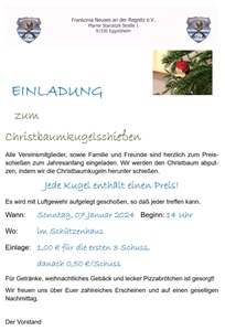 Christbaumkugelschießen 2024